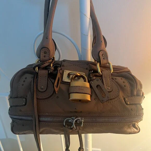 Chloe Tan Leather Satchel with Gold Hardware - Picture 7 of 9